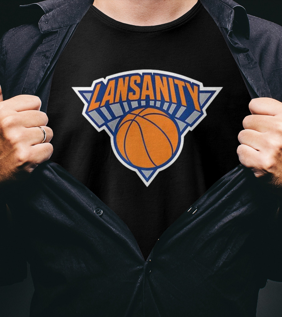 Lansanity New York Basketball Knicks Style Iconic Design T-Shirt