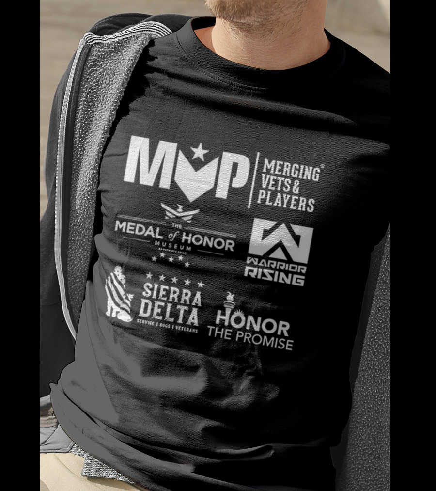 Merging Vets And Players Medal Of Honor Museum Warrior Rising Sierra Delta Honor The Promise T-Shirt