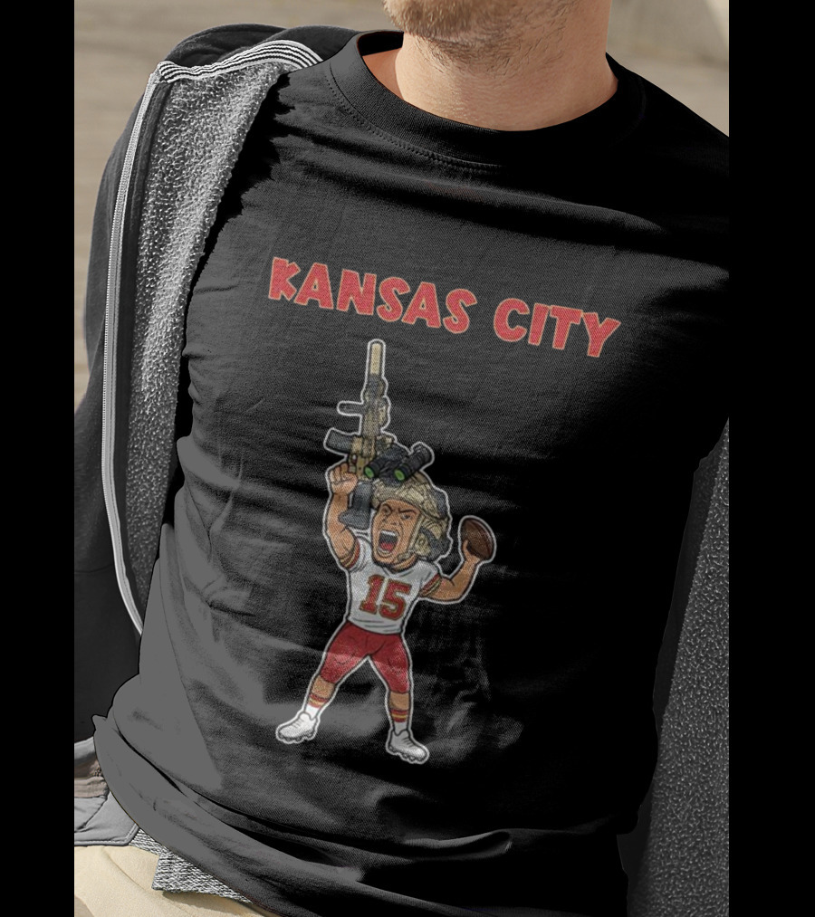 Patrick Mahomes Kansas City Chiefs Soldier Football T-Shirt