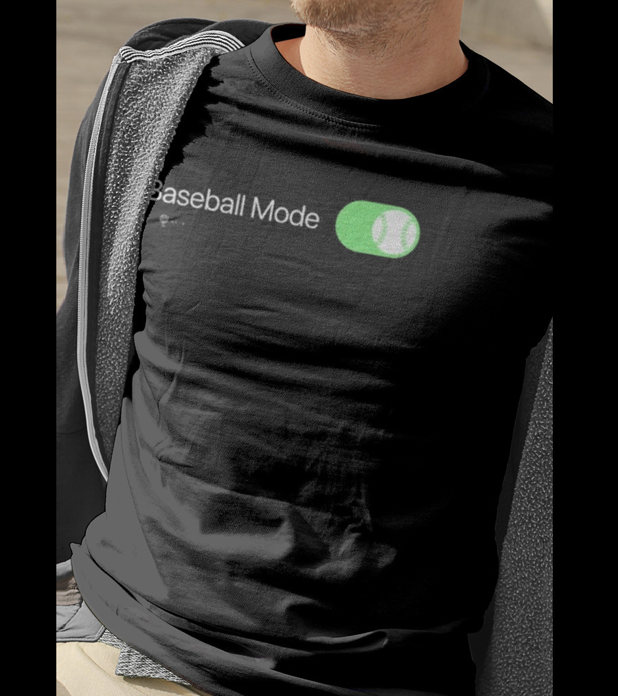 Baseball Mode Switch On With Ball Icon T-Shirt