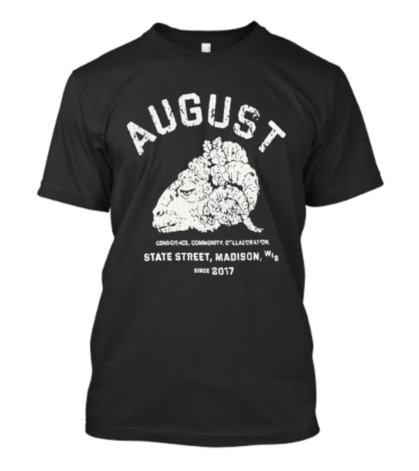 August 8 Year Anniversary Rams Head State Street Madison WI Since 2017 T-Shirt