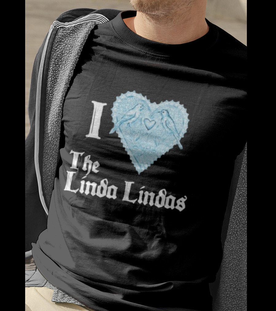 I Love The Linda Lindas Heart With Birds T-Shirt