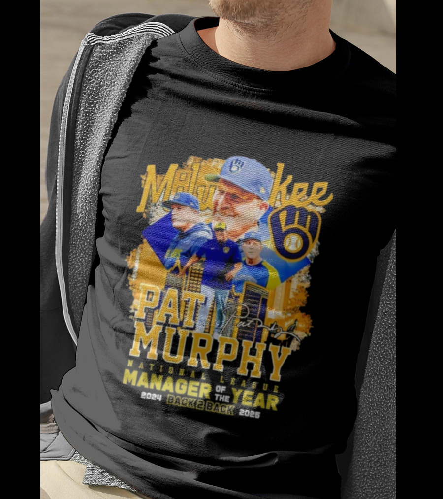 Milwaukee Brewers Pat Murphy Manager Of The Year 2025 T-Shirt
