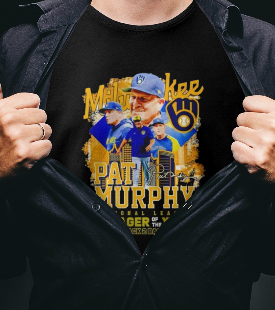 Milwaukee Brewers Pat Murphy Manager Of The Year 2025 T-Shirt
