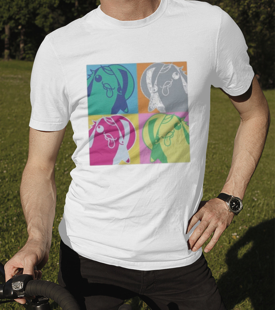 Bird650 Derp Colorful Pop Art Quad T-Shirt