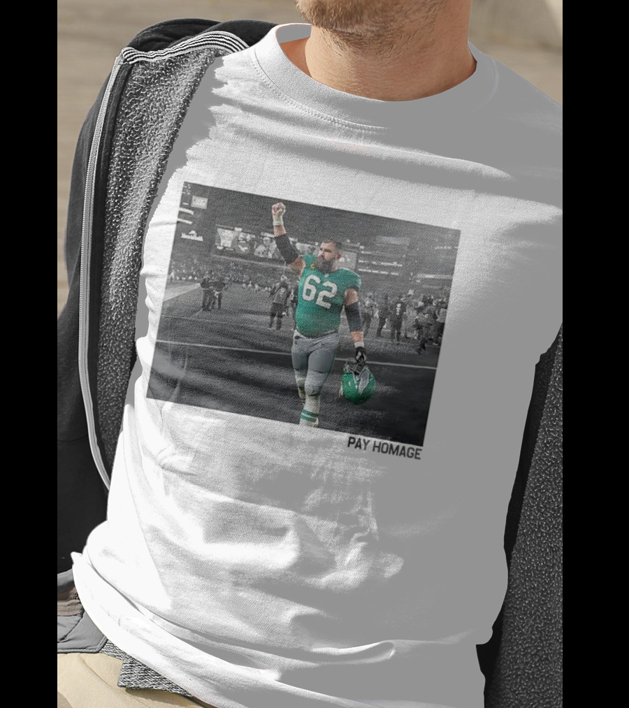 Jason Kelce Philadelphia Eagles NFL Number 62 Giants Stadium Victory T-Shirt
