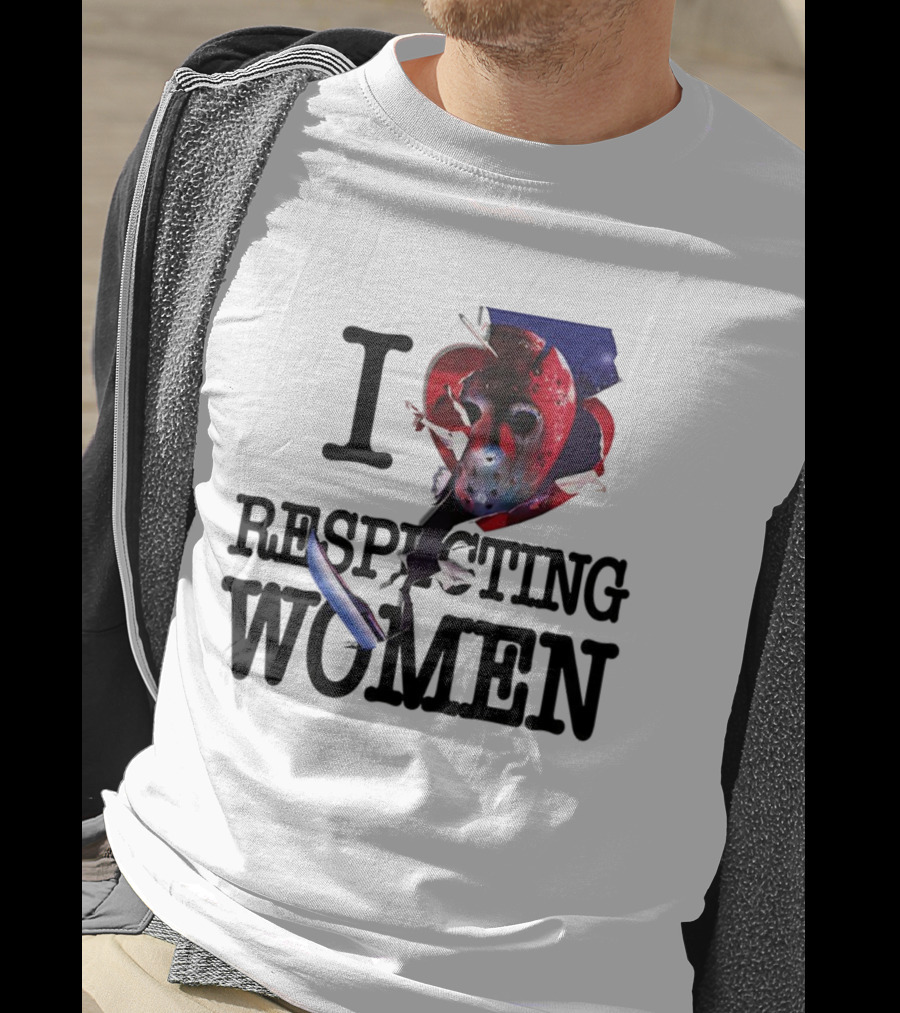 Jason Voorhees I Love Respecting Women Mask Knife T-Shirt