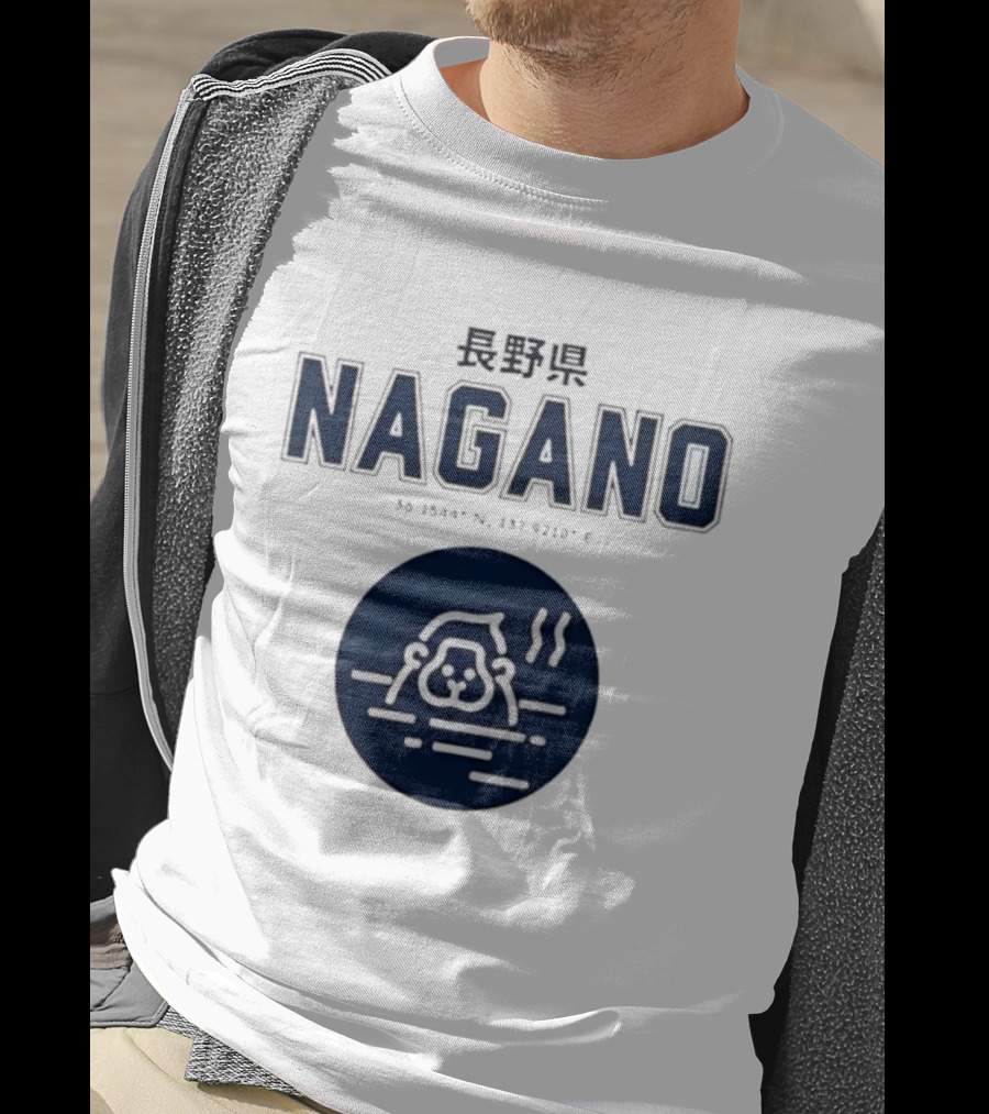 Nagano Prefecture Japan Hot Spring Monkey Coordinates 36 39.4 N 137 92.1 E T-Shirt