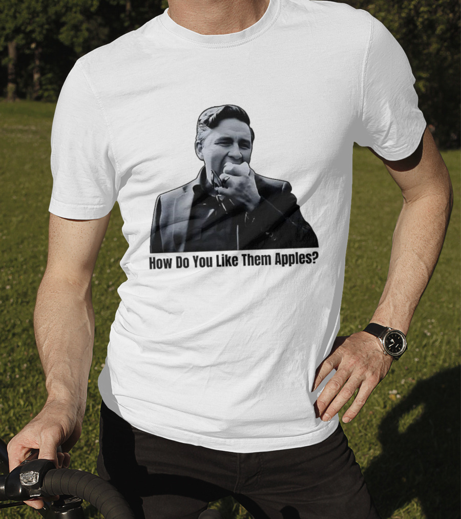 Pierre Poilievre Eating Apple Meme How Do You Like Them Apples T-Shirt