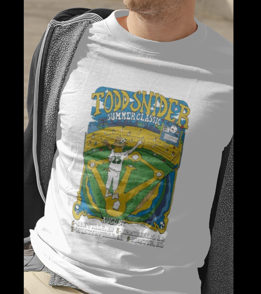 Todd Snider Summer Classic August 8 2025 Birmingham Alabama Workplay Baseball Stadium Event T-Shirt
