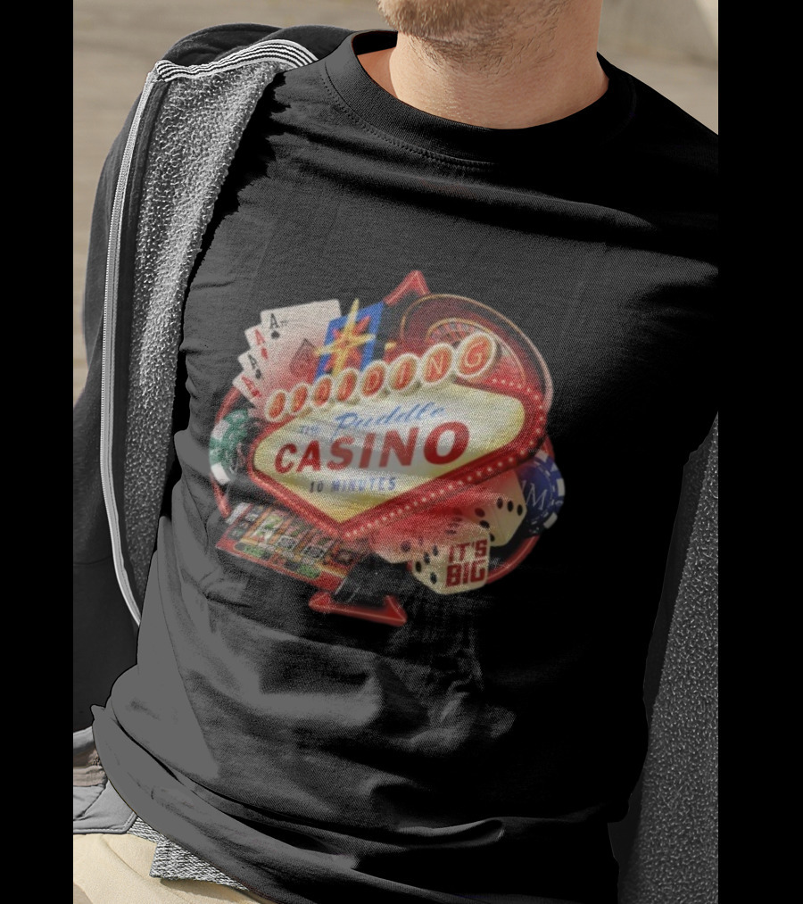 Avoiding The Puddle Casino It's Big 10 Minutes Poker Dice Cards T-Shirt