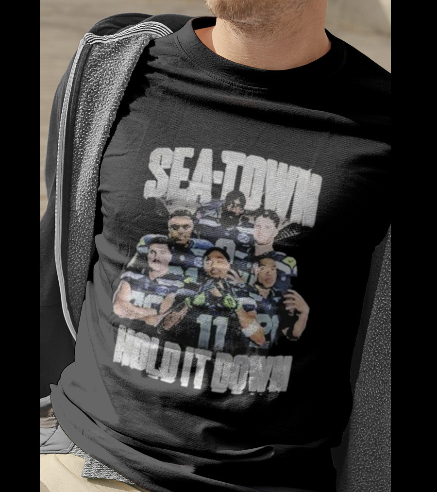 Seattle Seahawks Sea-Town Hold It Down Team Players T-Shirt