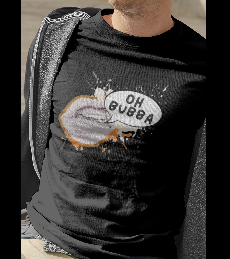 Oh Bubba Lips Speech Bubble Pop Art Style T-Shirt