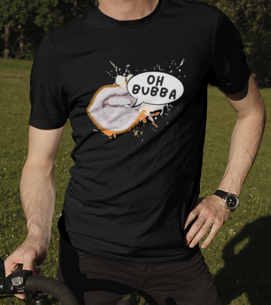 Oh Bubba Lips Speech Bubble Pop Art Style T-Shirt