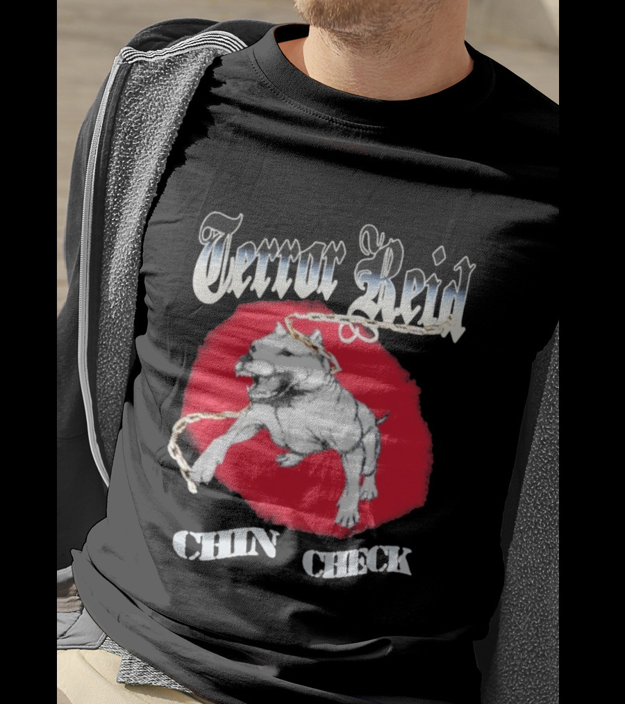 Terror Reid Chin Check Bulldog Chain Graphic T-Shirt
