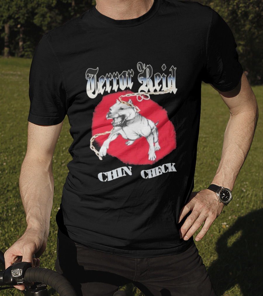 Terror Reid Chin Check Bulldog Chain Graphic T-Shirt