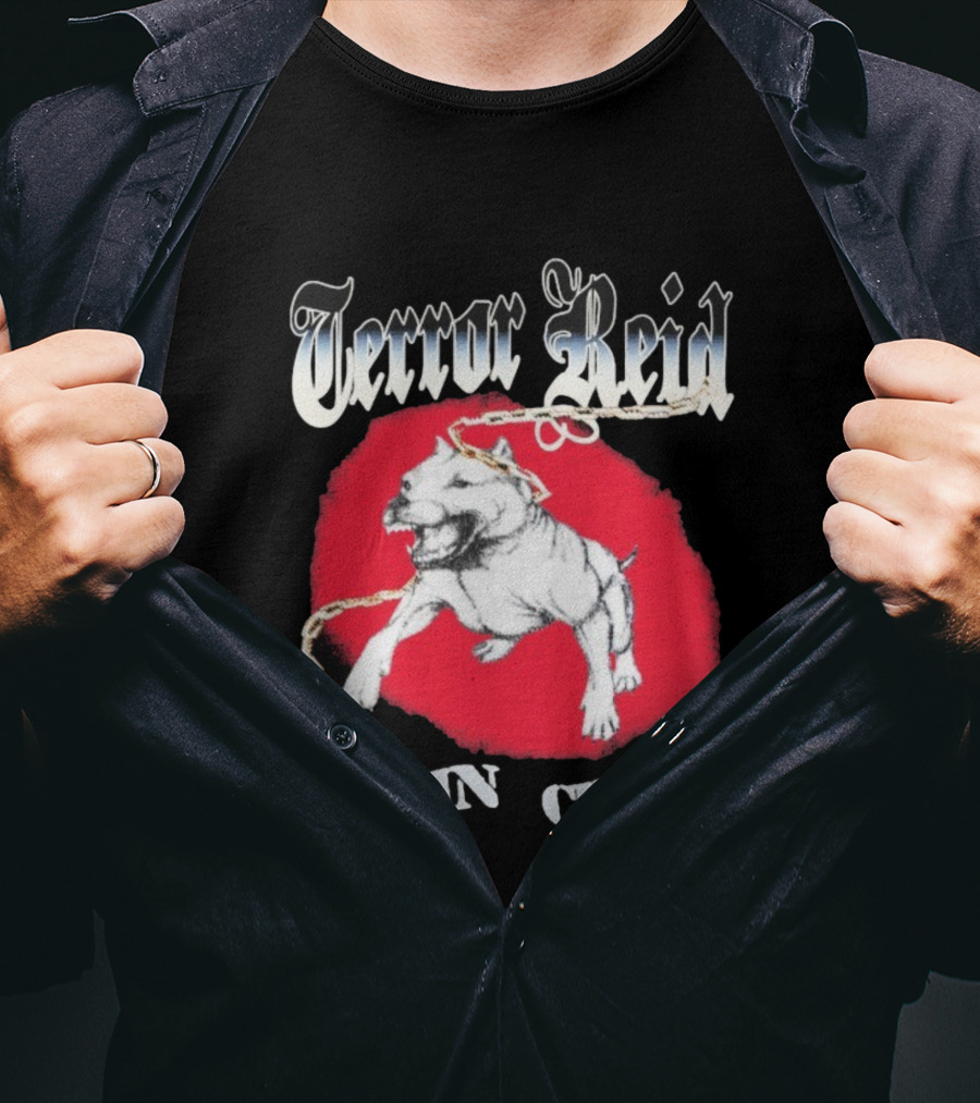 Terror Reid Chin Check Bulldog Chain Graphic T-Shirt