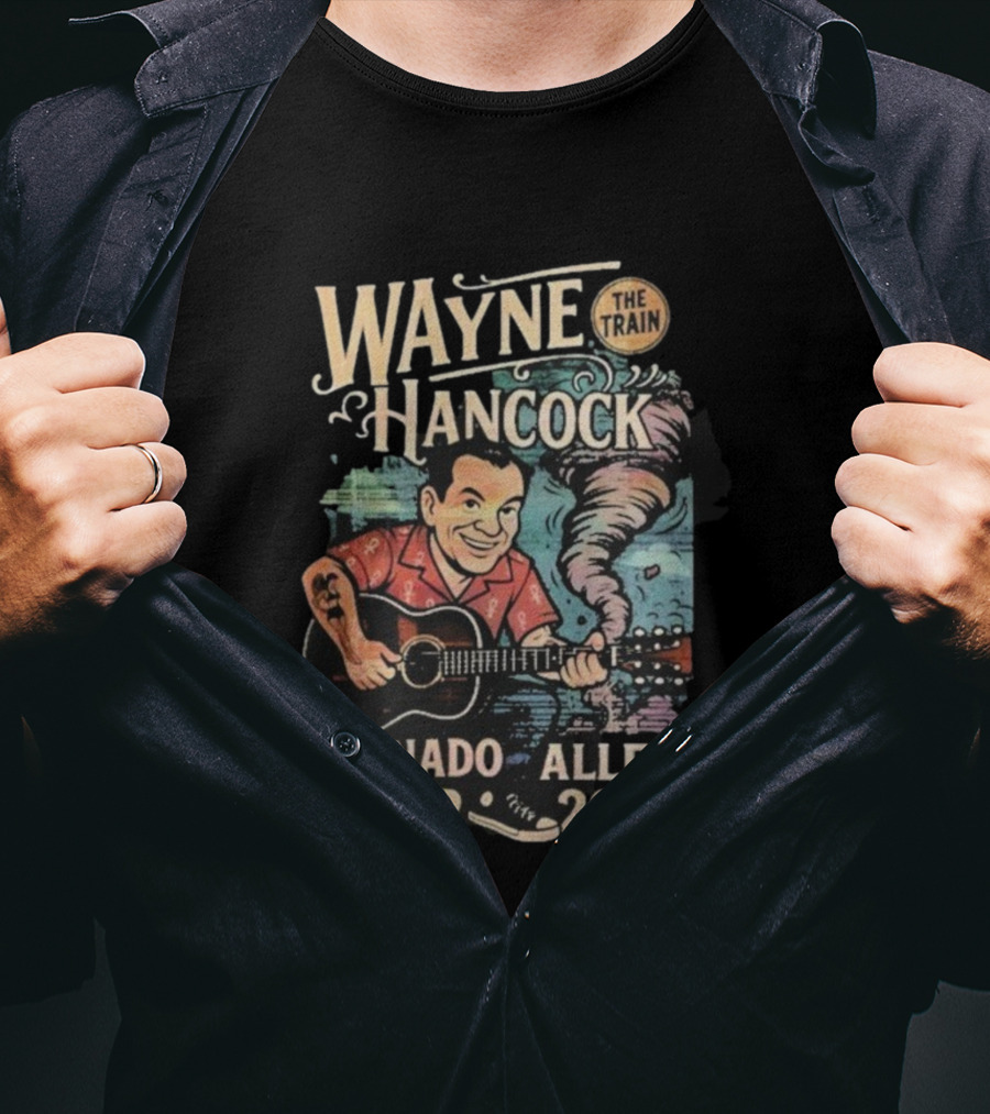 Wayne Hancock The Train Tornado Alley Tour 2026 T-Shirt