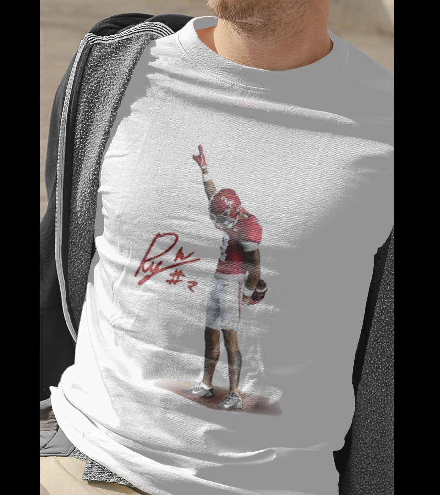 Ryan Williams Alabama Crimson Tide Football 2025 Signature T-Shirt