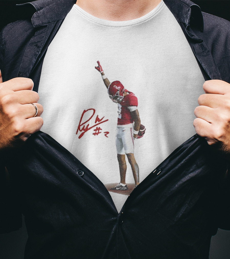 Ryan Williams Alabama Crimson Tide Football 2025 Signature T-Shirt