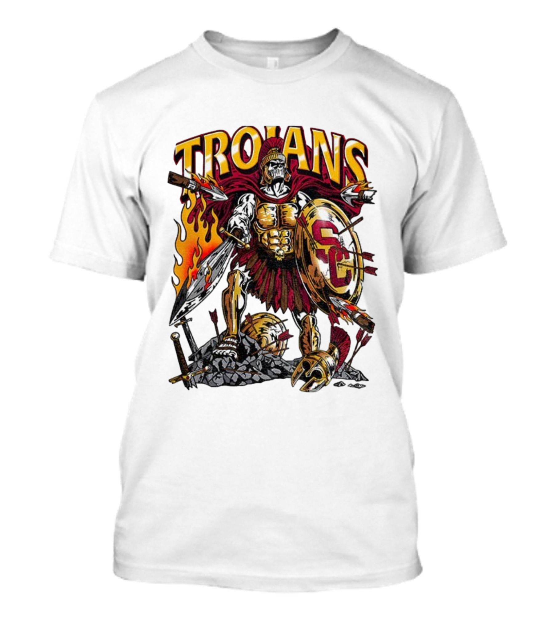 Trojans Warrior USC Trojans SC Shield 2025 Football T-Shirt