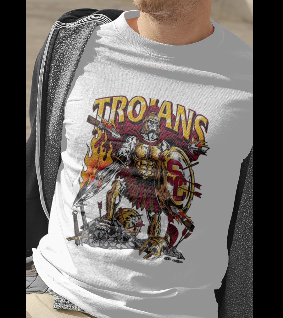 Trojans Warrior USC Trojans SC Shield 2025 Football T-Shirt