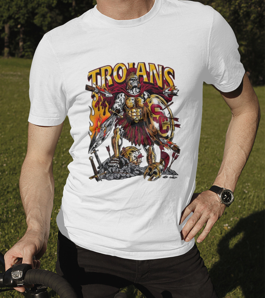 Trojans Warrior USC Trojans SC Shield 2025 Football T-Shirt