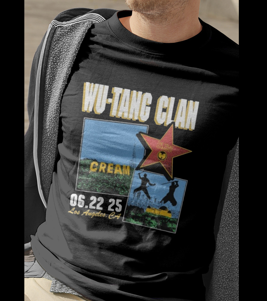 Wu-Tang Clan Cream The Final Chamber Tour 06.22 25 Los Angeles CA T-Shirt