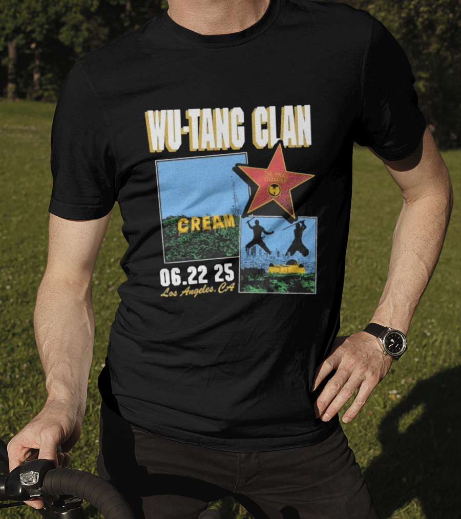 Wu-Tang Clan Cream The Final Chamber Tour 06.22 25 Los Angeles CA T-Shirt