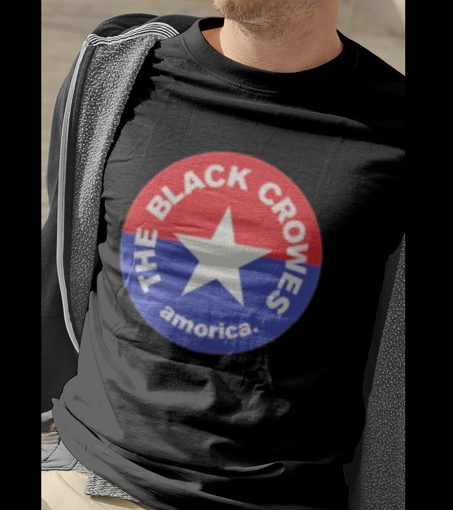 The Black Crowes Amorica Star Circle Emblem T-Shirt