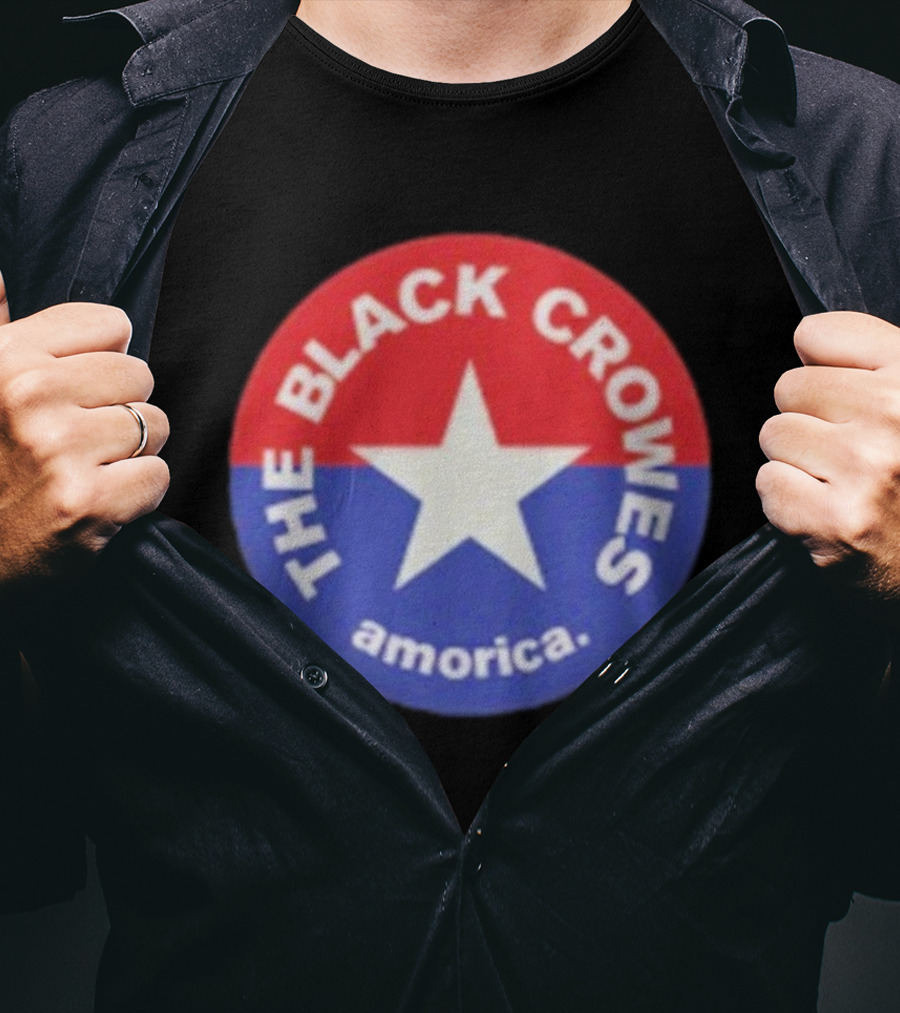 The Black Crowes Amorica Star Circle Emblem T-Shirt