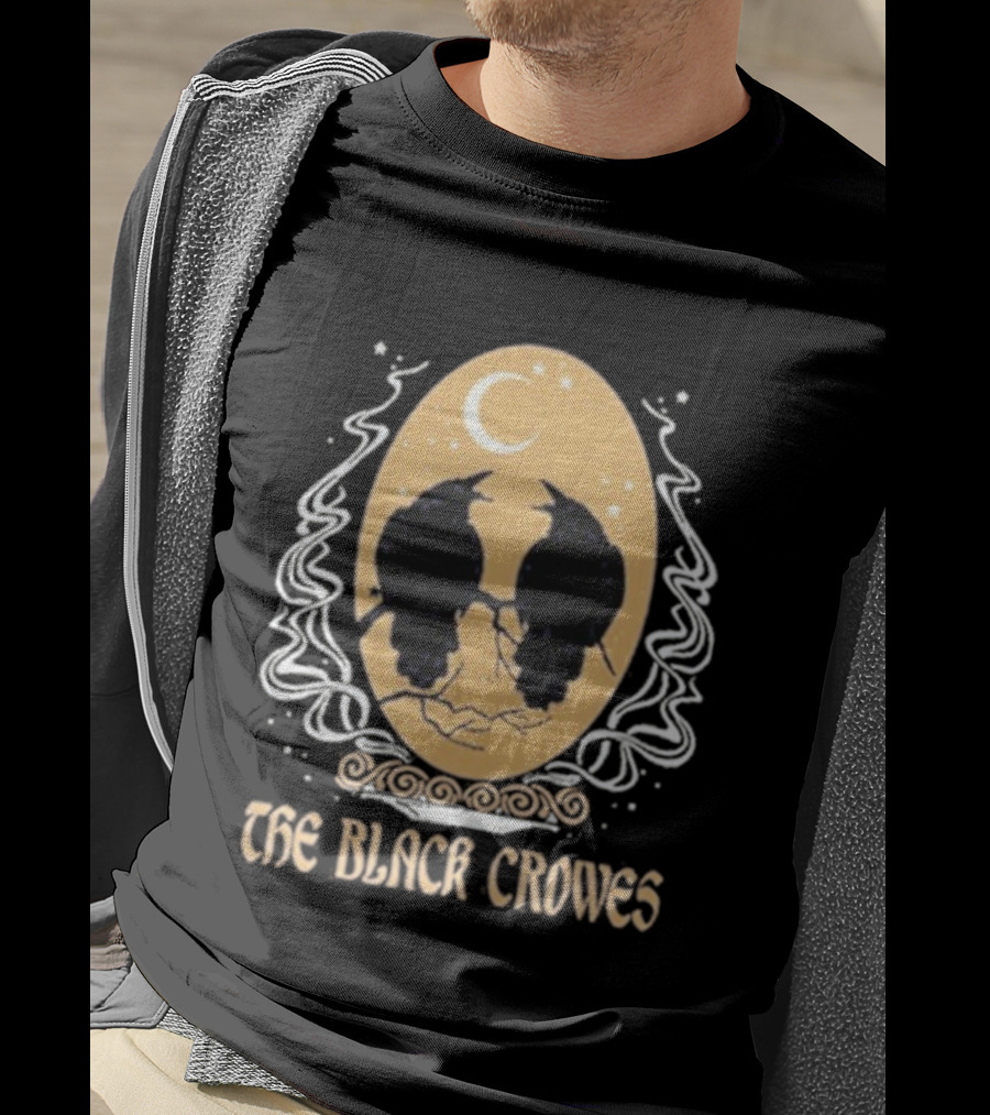 The Black Crowes Oval Moonlit Ravens T-Shirt