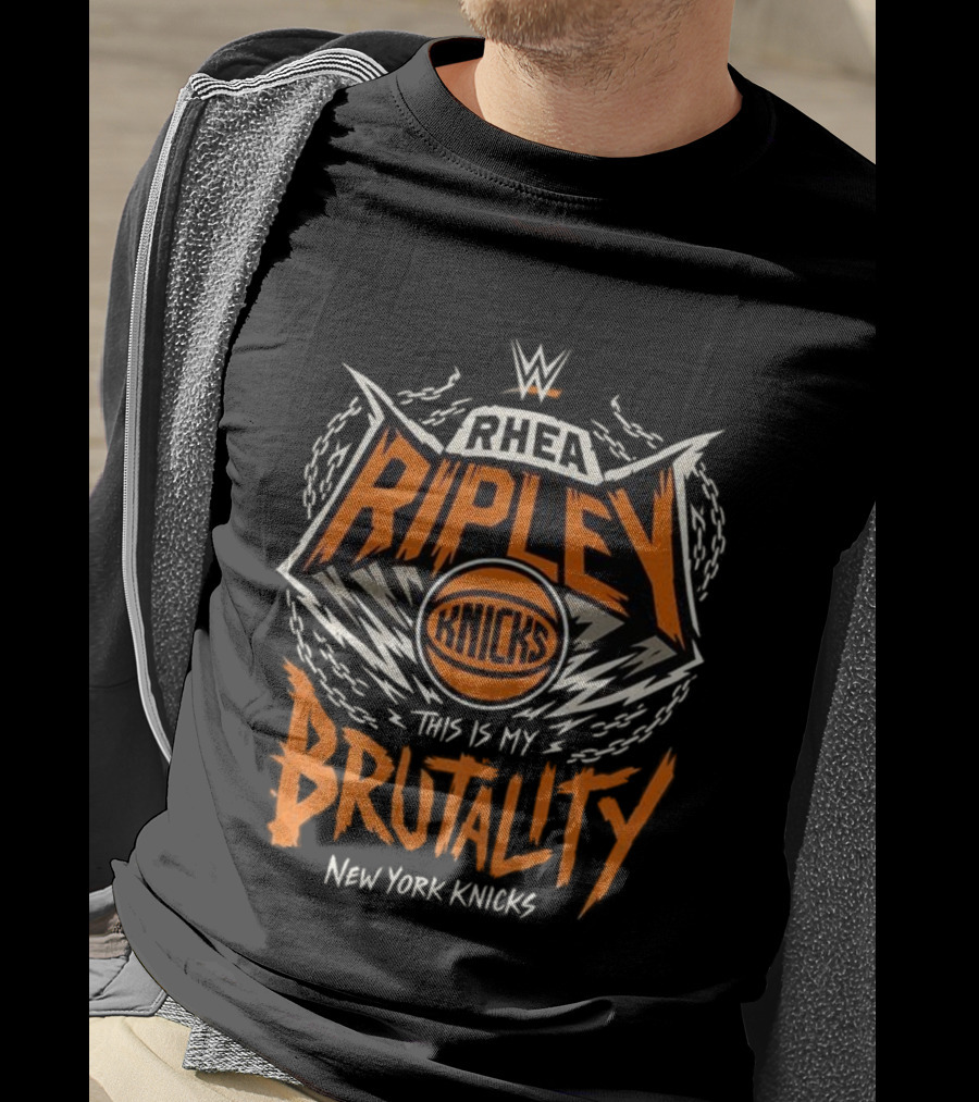 Rhea Ripley WWE Knicks This Is My Brutality New York Knicks T-Shirt