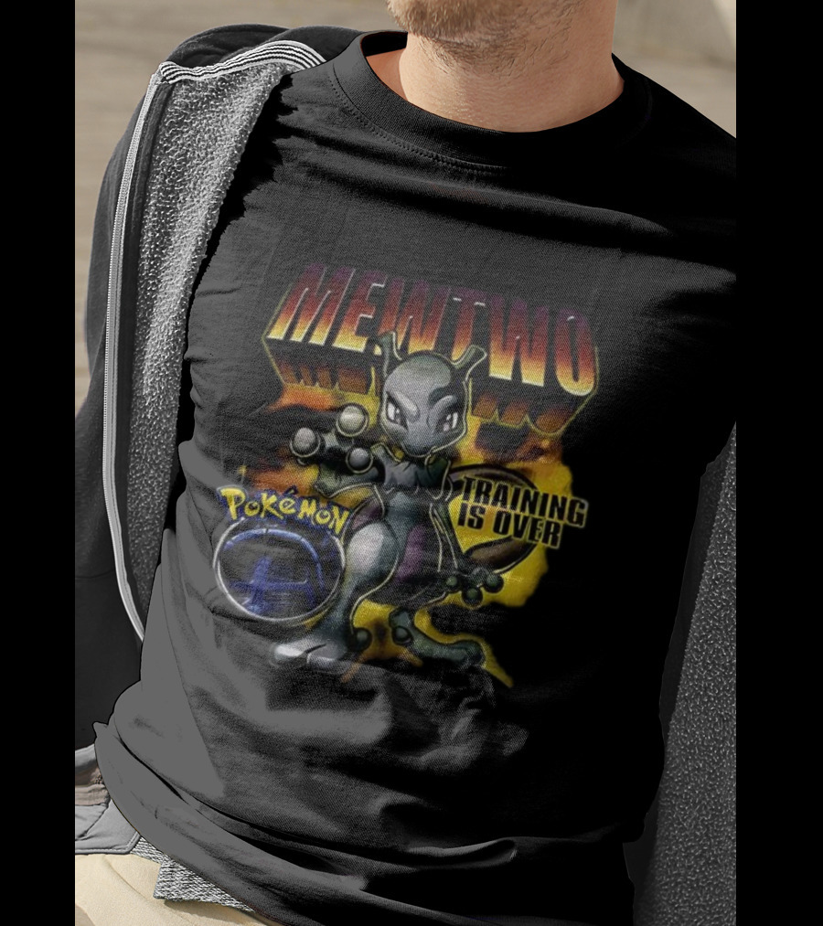 Pokémon Mewtwo Training Is Over Iconic Battle Style T-Shirt