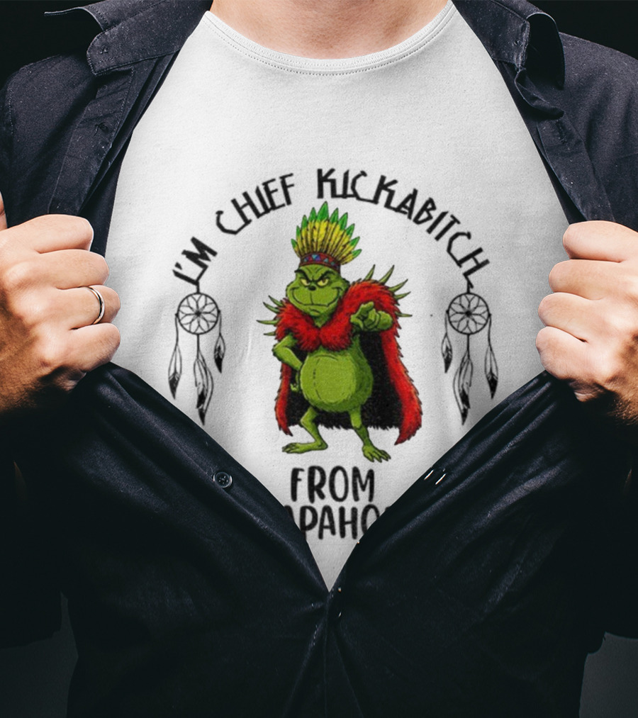 Grinch Native King Chief Kickabitch From The Slapahoe Tribe Vintage T-Shirt