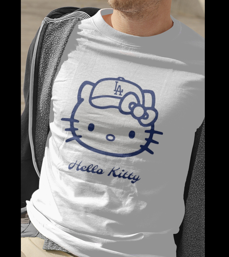 Hello Kitty LA Dodgers MLB World Series 2025 Collaboration T-Shirt