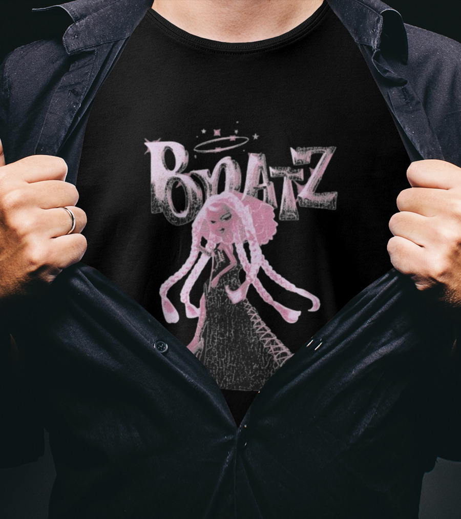 Bratz Character Anniversary Fashion Graphic With Halo And Stars T-Shirt