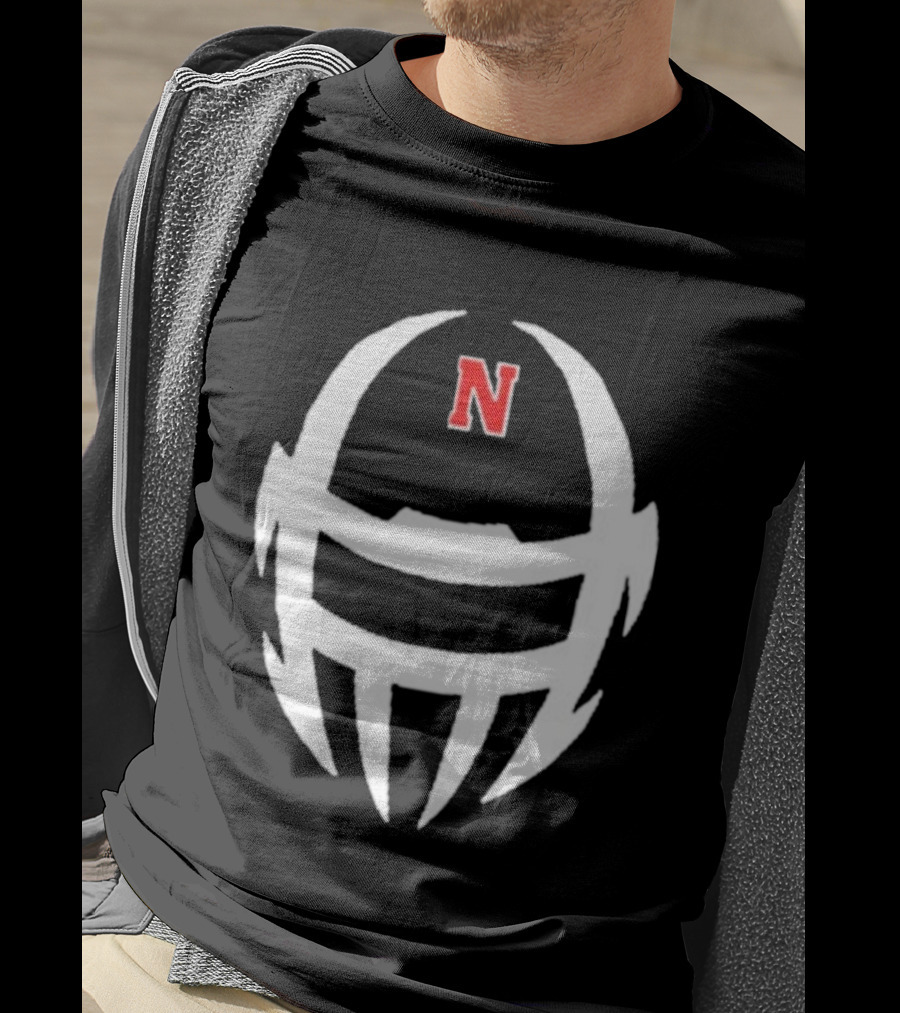 Coach Matt Rhule Nebraska Cornhuskers N Helmet T-Shirt