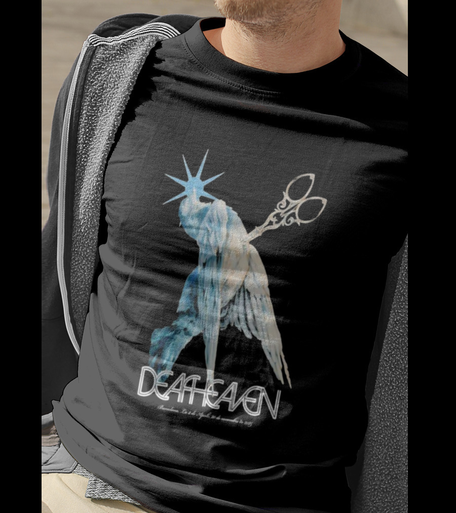 Deafheaven Barcelona November 20 2025 San Francisco CA Scissors Bird Statue Gothic Art T-Shirt