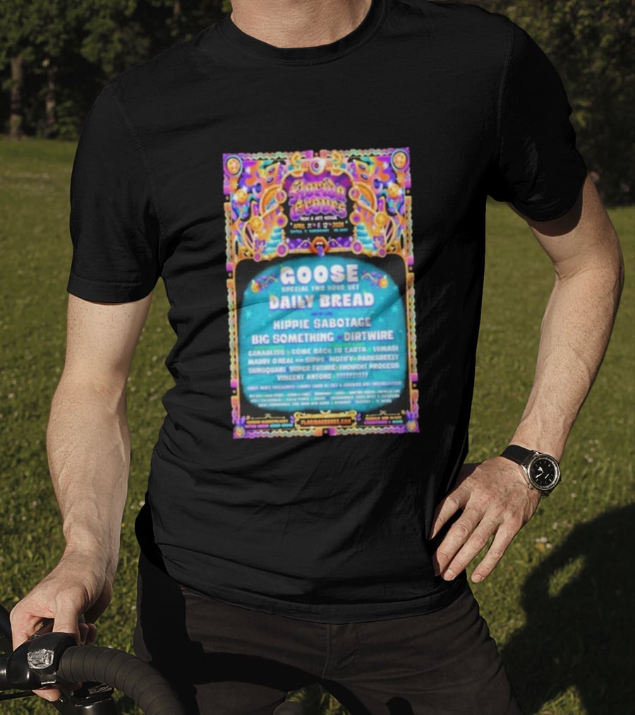 Florida Groove Festival April 11-12 2026 Central Florida Fairgrounds Goose Daily Bread Lineup T-Shirt