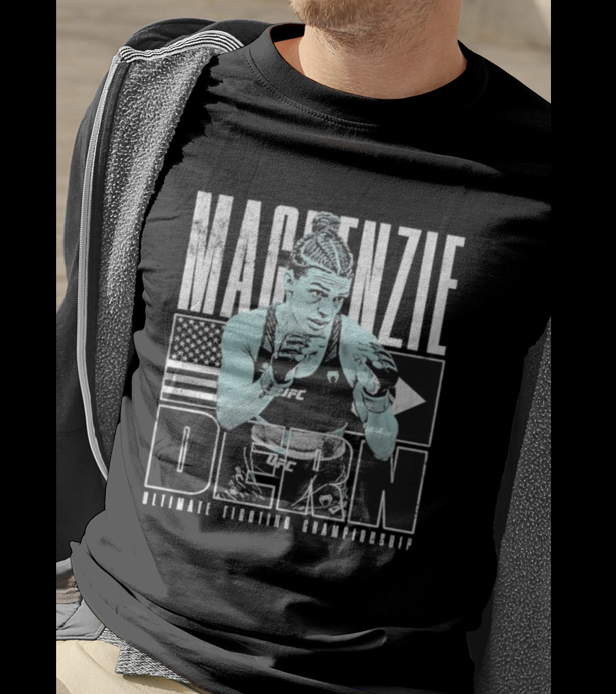 Mackenzie Dern UFC Fighter American Flag MMA Champion T-Shirt