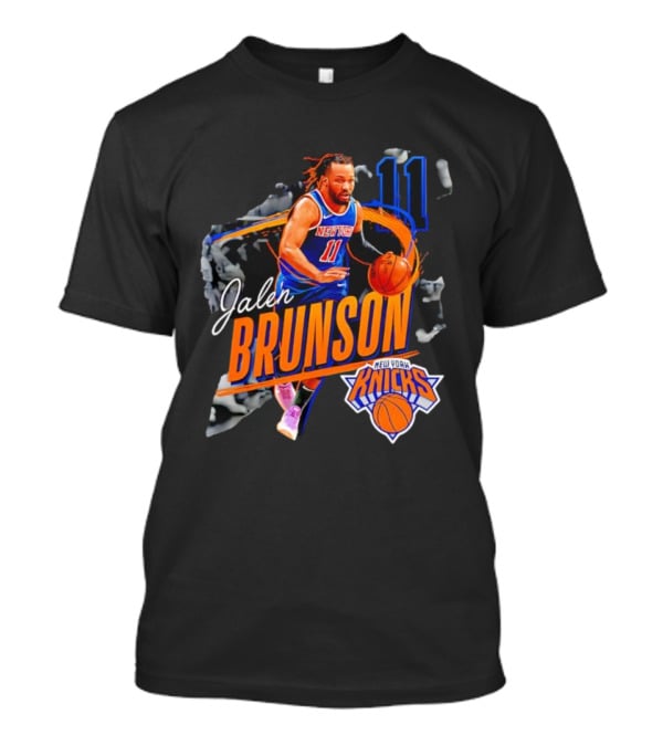 Jalen Brunson New York Knicks 11 Basketball Player T-Shirt