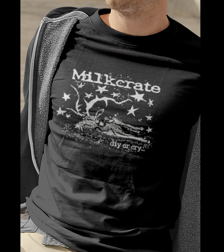 Milkcrate Space Woodland Scene With Stars Diy Or Cry T-Shirt
