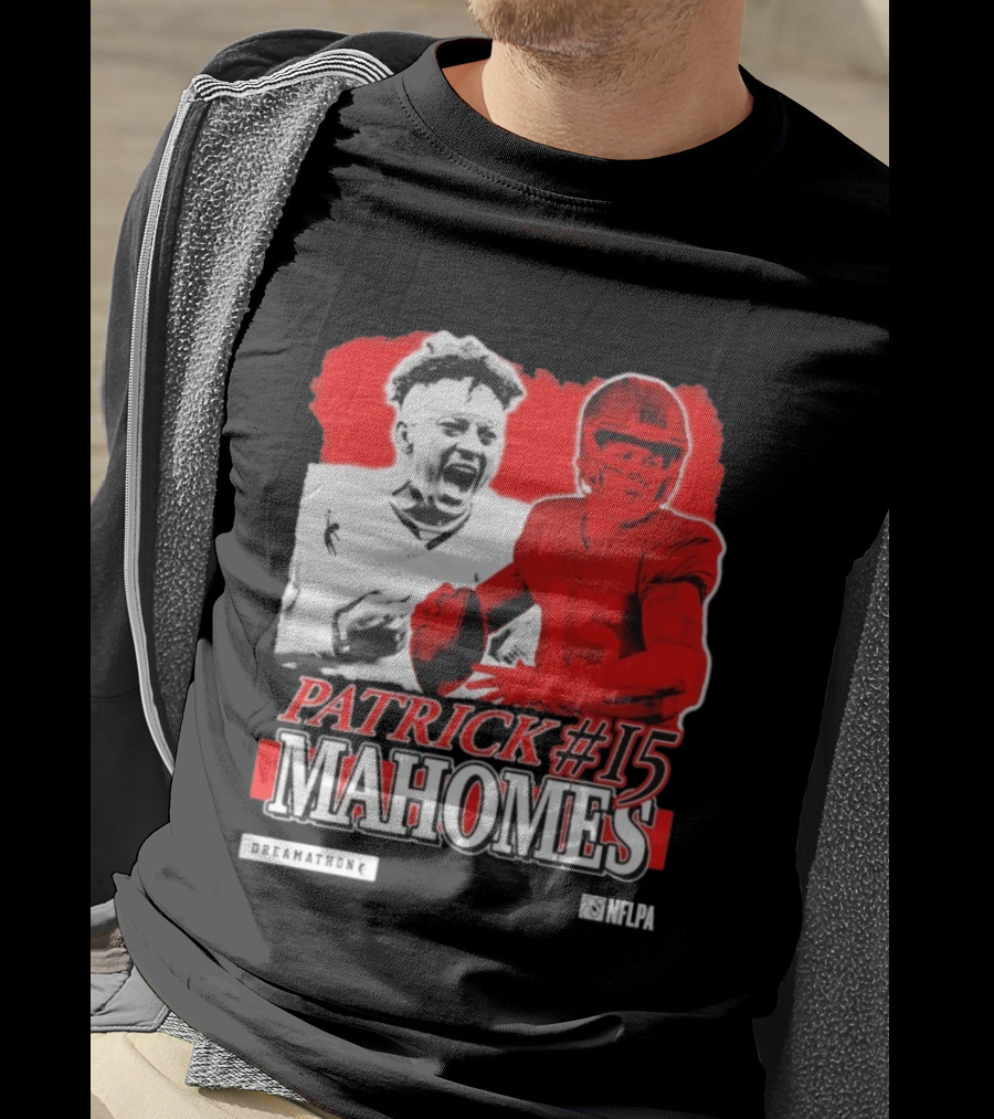 Patrick Mahomes #15 Dreamathon Red Football Legend T-Shirt