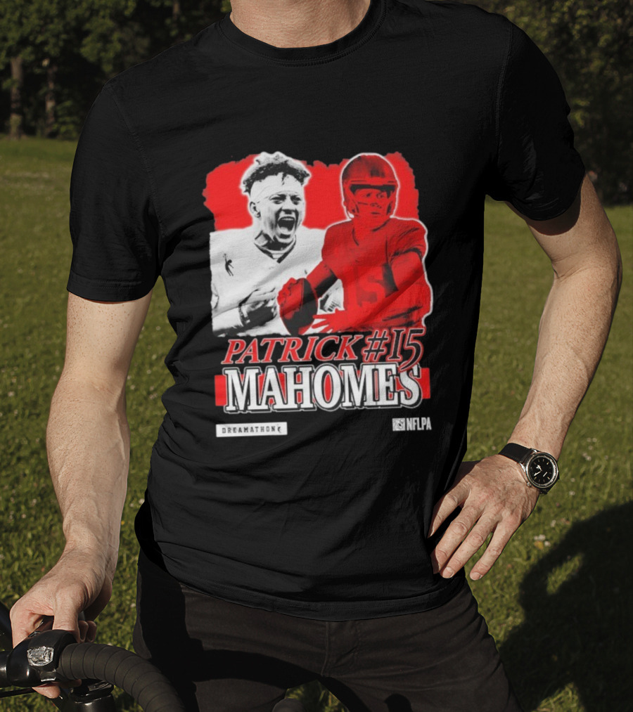 Patrick Mahomes #15 Dreamathon Red Football Legend T-Shirt