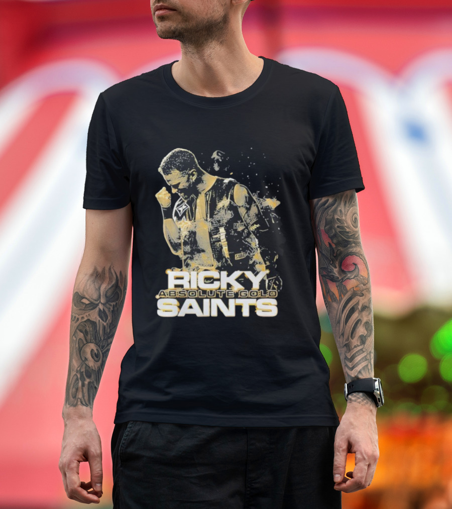 Ricky Saints Absolute Gold Fist Pump Victory T-Shirt
