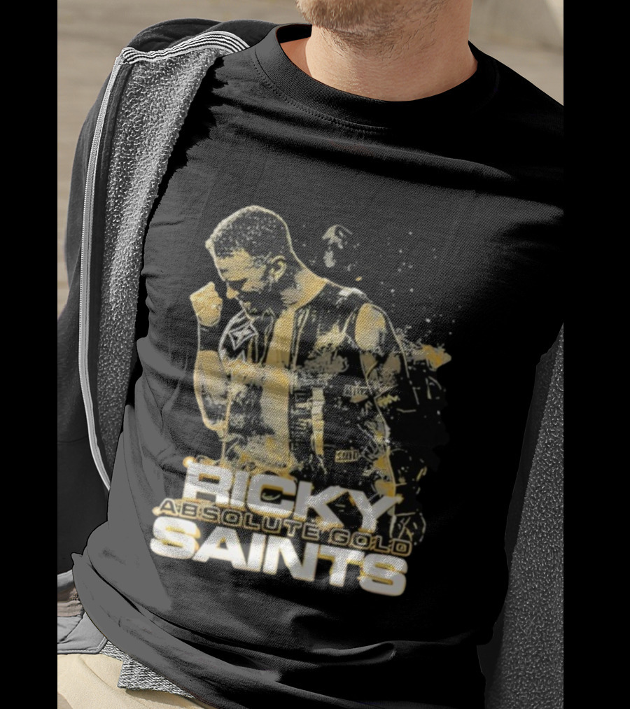 Ricky Saints Absolute Gold Fist Pump Victory T-Shirt