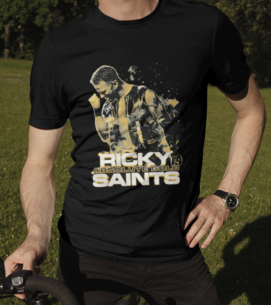 Ricky Saints Absolute Gold Fist Pump Victory T-Shirt