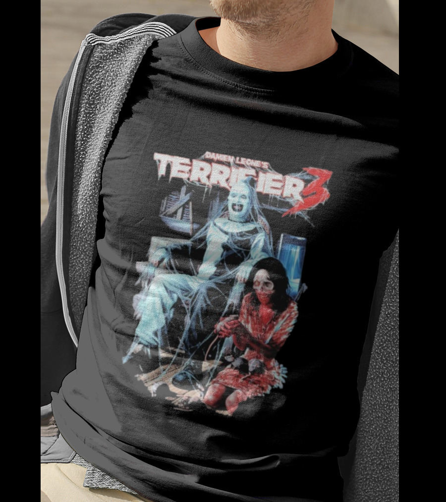 Damien Leone's Terrifier 3 Halloween Horror Scene T-Shirt
