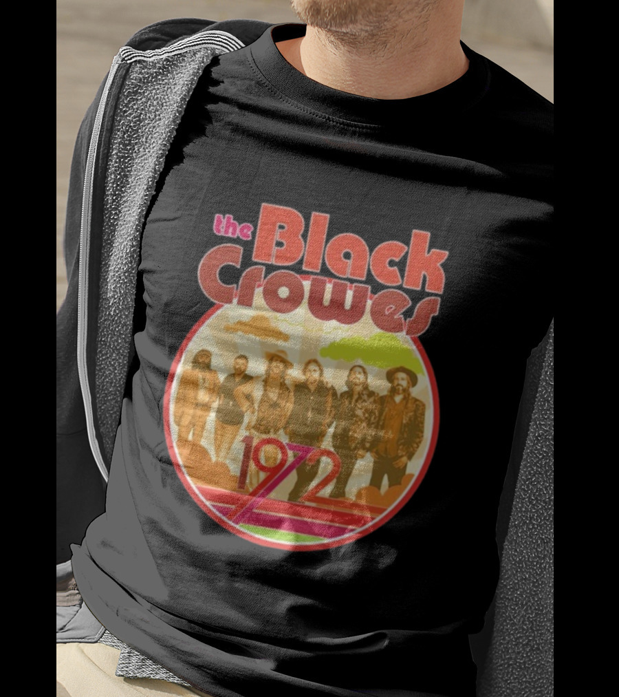 The Black Crowes Retro 1972 Band Photo T-Shirt